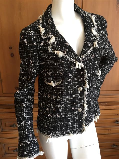 chanel fantasy tweed jacket|Chanel tweed jacket cost.